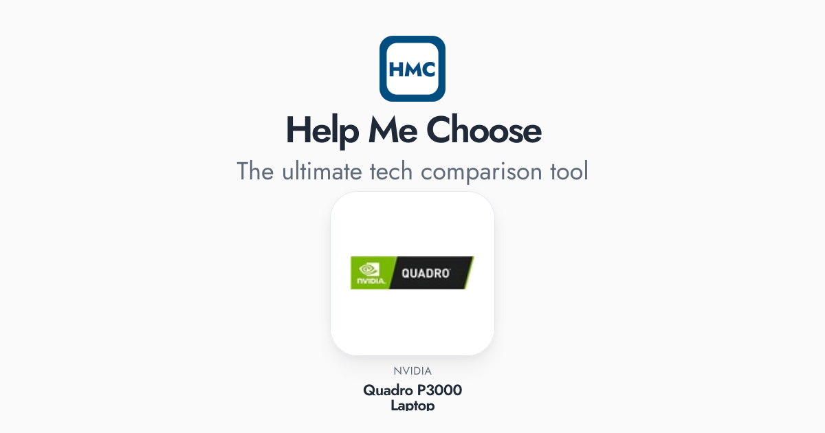 P3000 Gpu NVIDIA Quadro P3000 Laptop Full Specs - HMC