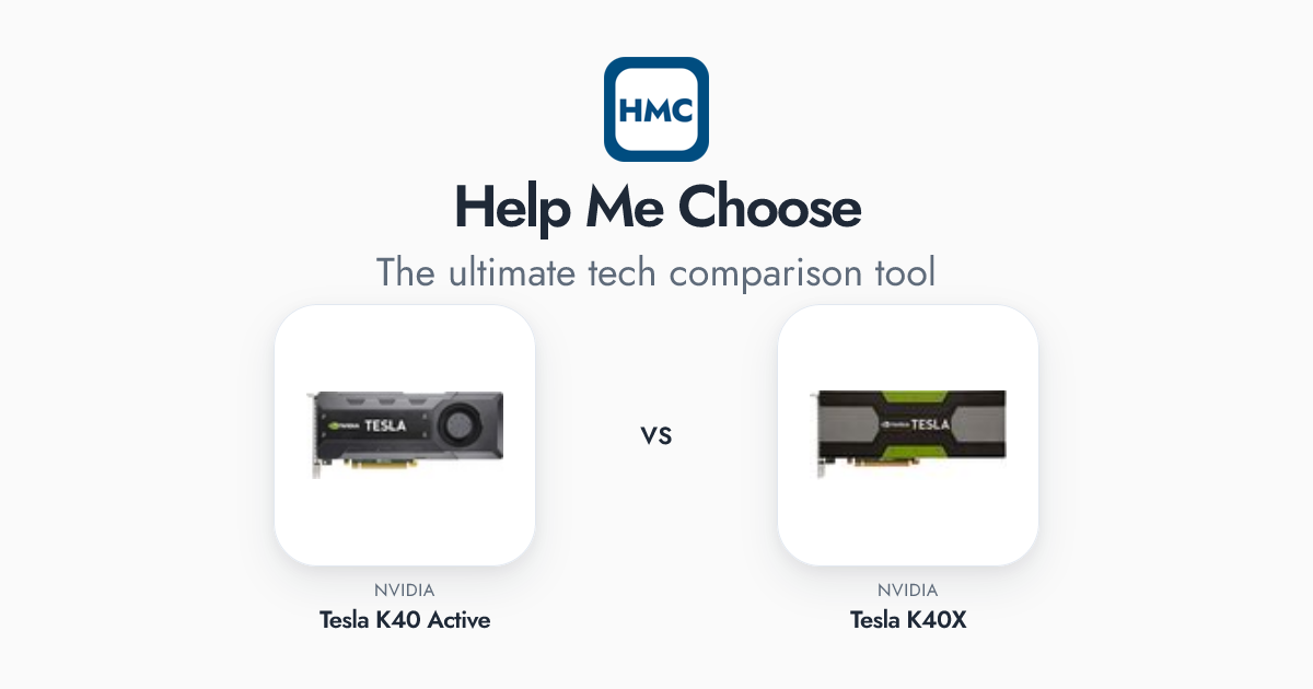 NVIDIA Tesla K40 Active vs NVIDIA Tesla K40X Full Specs - HMC