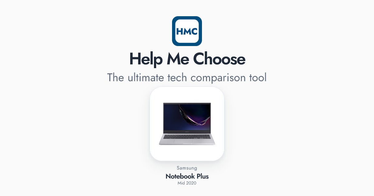 Notebook Plus (Mid 2020) Full Specs - HMC
